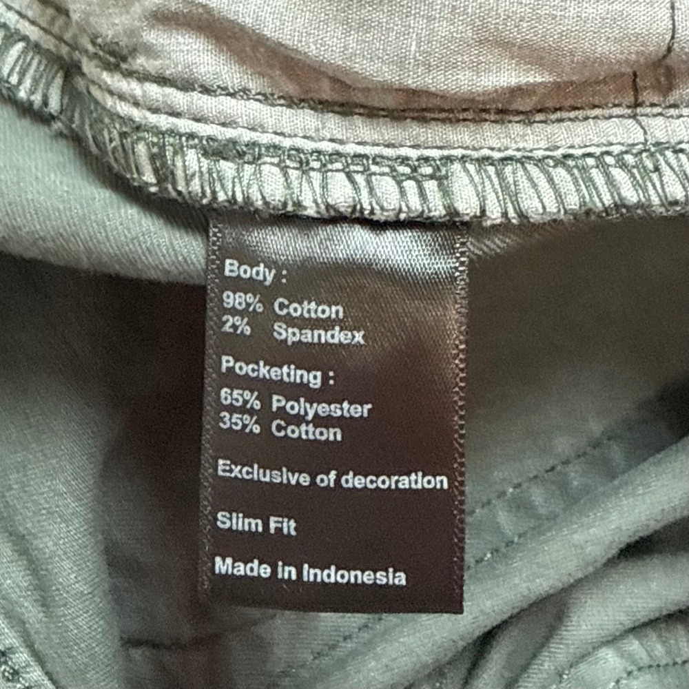 Flint and Tinder Mens 31x32 Green Slim Fit Stretch 5-Pocket Chino Pants - Picture 7 of 10